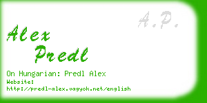 alex predl business card